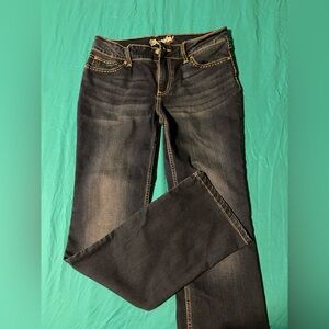 Wrangler women’s bootcut, 9/10 34” inseam